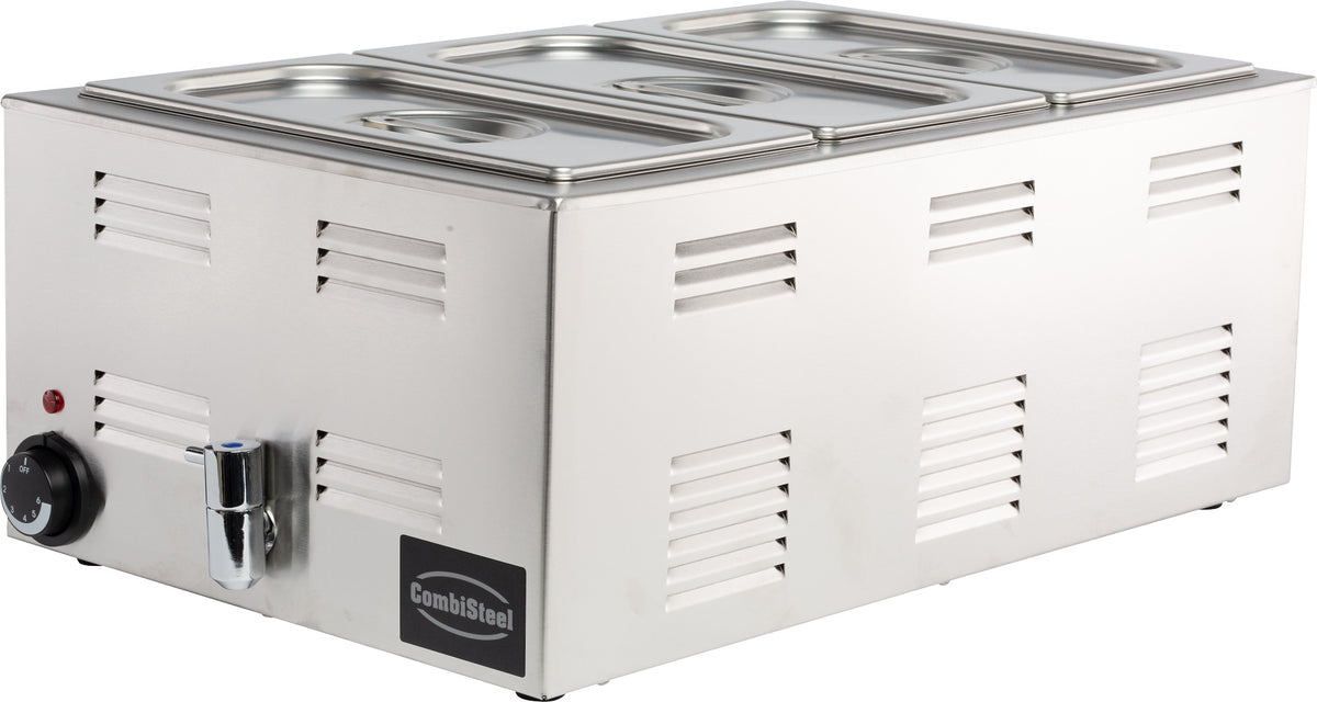Elektrische Bain-Marie GN 1/1 mit Ablasshahn 1,2 kW von Combisteel – Produktansicht 4