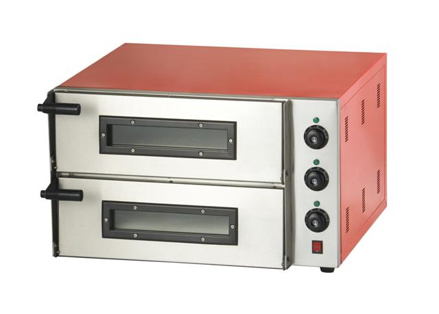 Elektrischer Combisteel Pizzaofen mit 2 Backkammern für 2 Pizzen Ø 45 cm