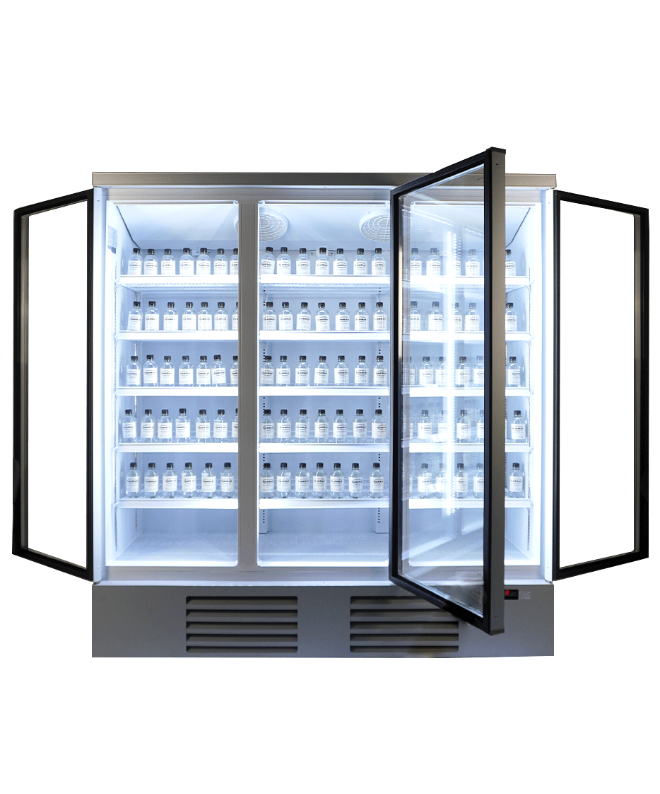 Kühlschrank / 3 Glastüren / JDE-1530R