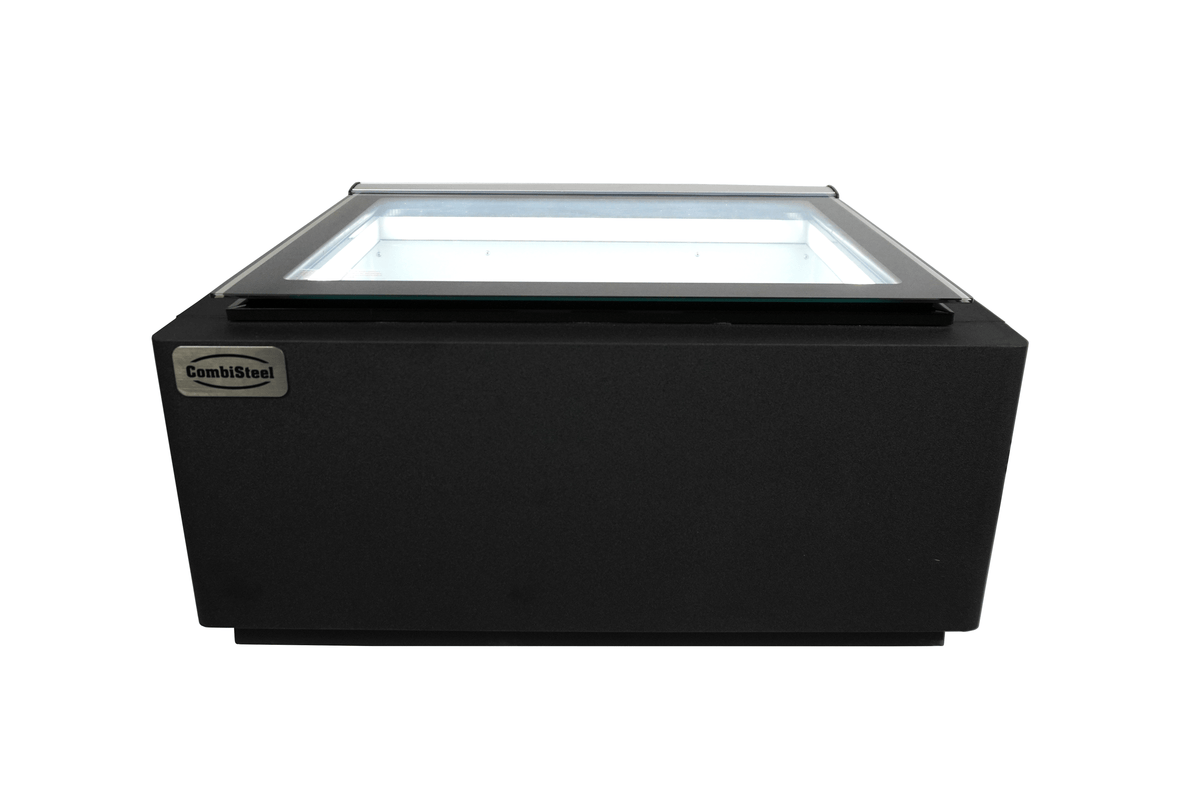 Speiseeisvitrine Tischmodell Selbstbedienung / Schwarz / Combisteel