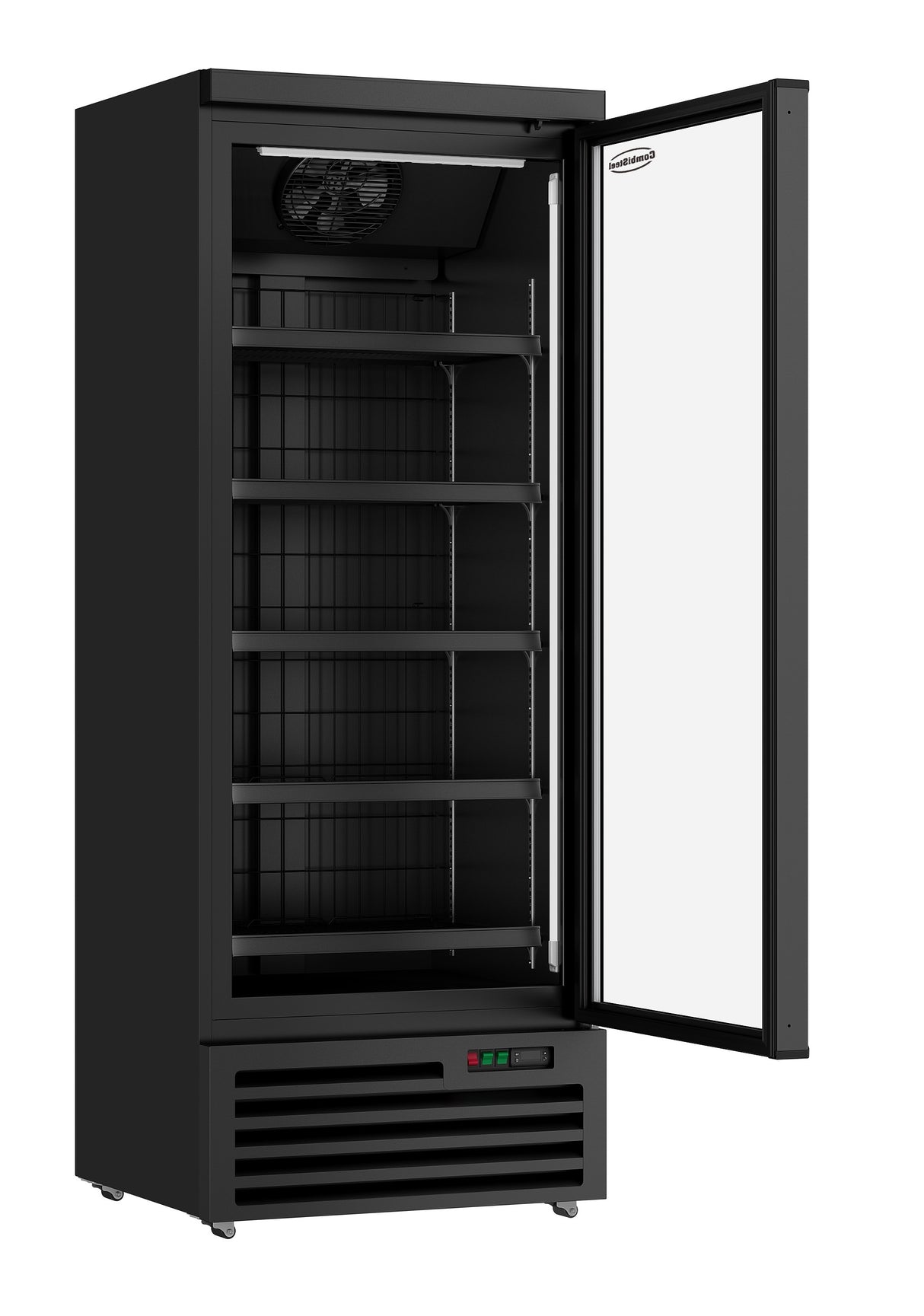 Tiefkühlschrank 1 Glastür Schwarz JDE-600F BL