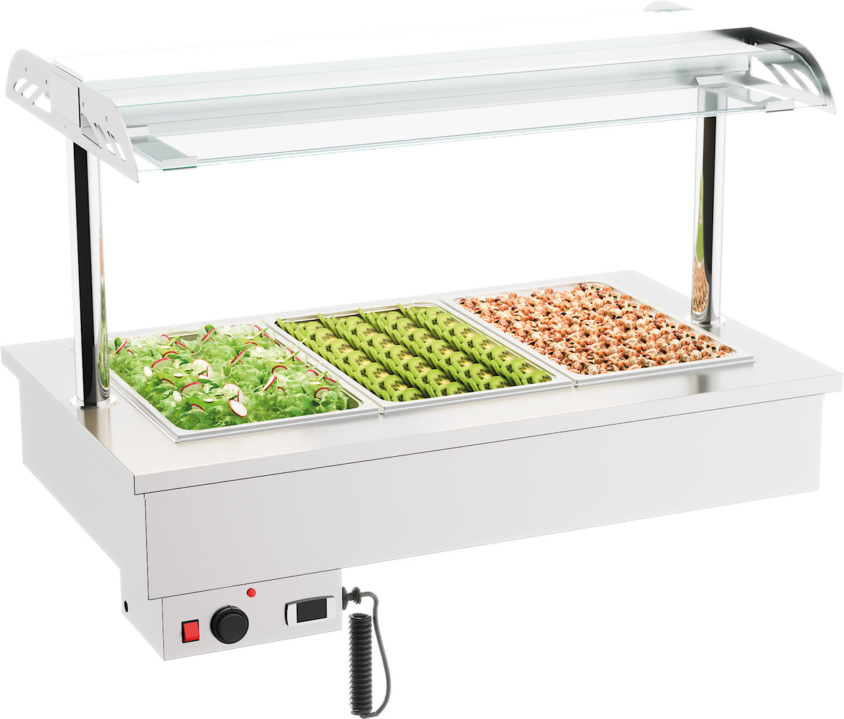 Einbau Bain-Marie 3 × 1/1 GN 1,2 kW von Combisteel