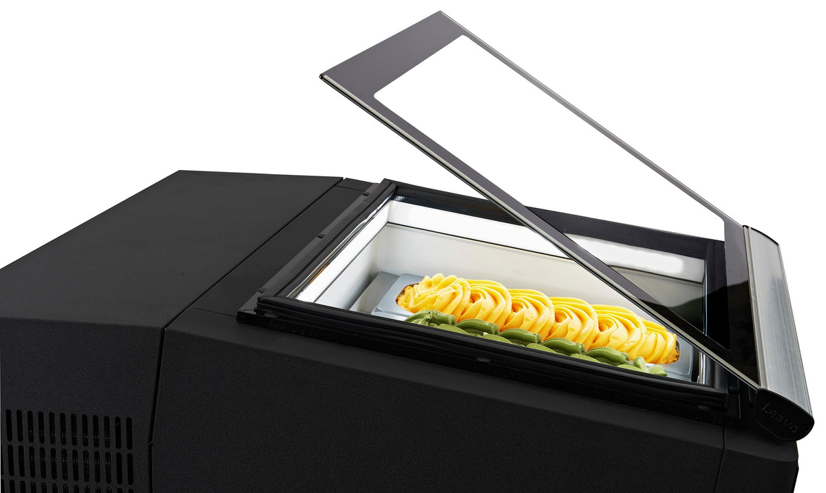 Speiseeisvitrine Tischmodell Bedienungsseite / Schwarz / Combisteel
