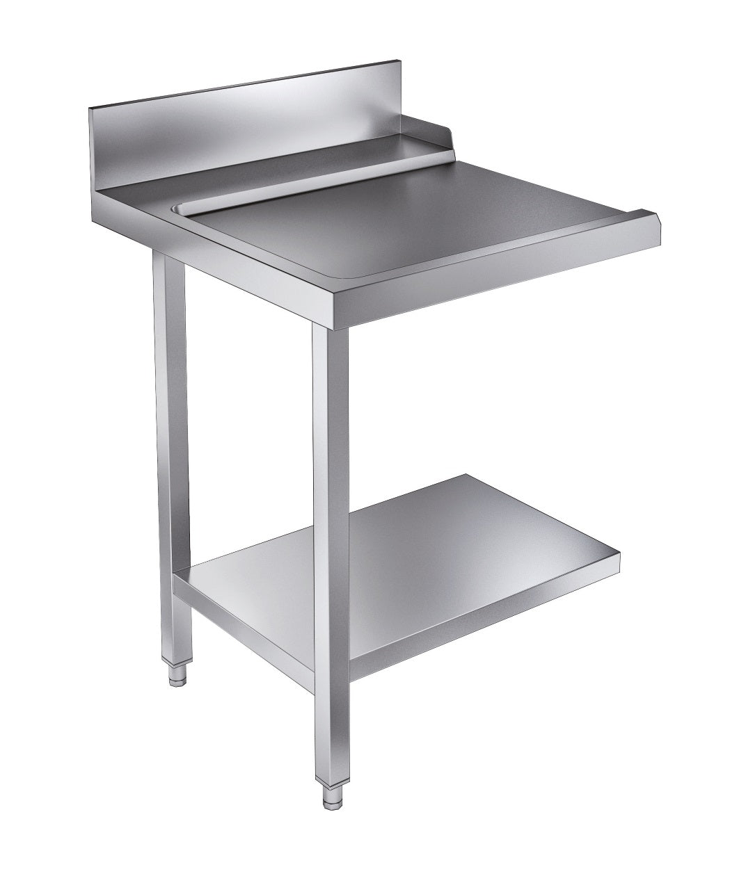 Ablauftisch mit Grundboden / links / für 7280.0045-0046 / 700 × 750 × 900 mm / Combisteel