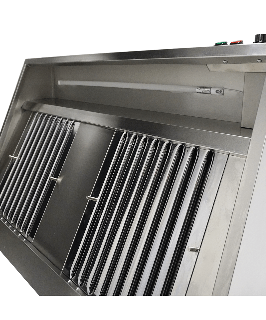 Wandhaube / mit Motor / 1200 × 900 × 450 mm / Combisteel
