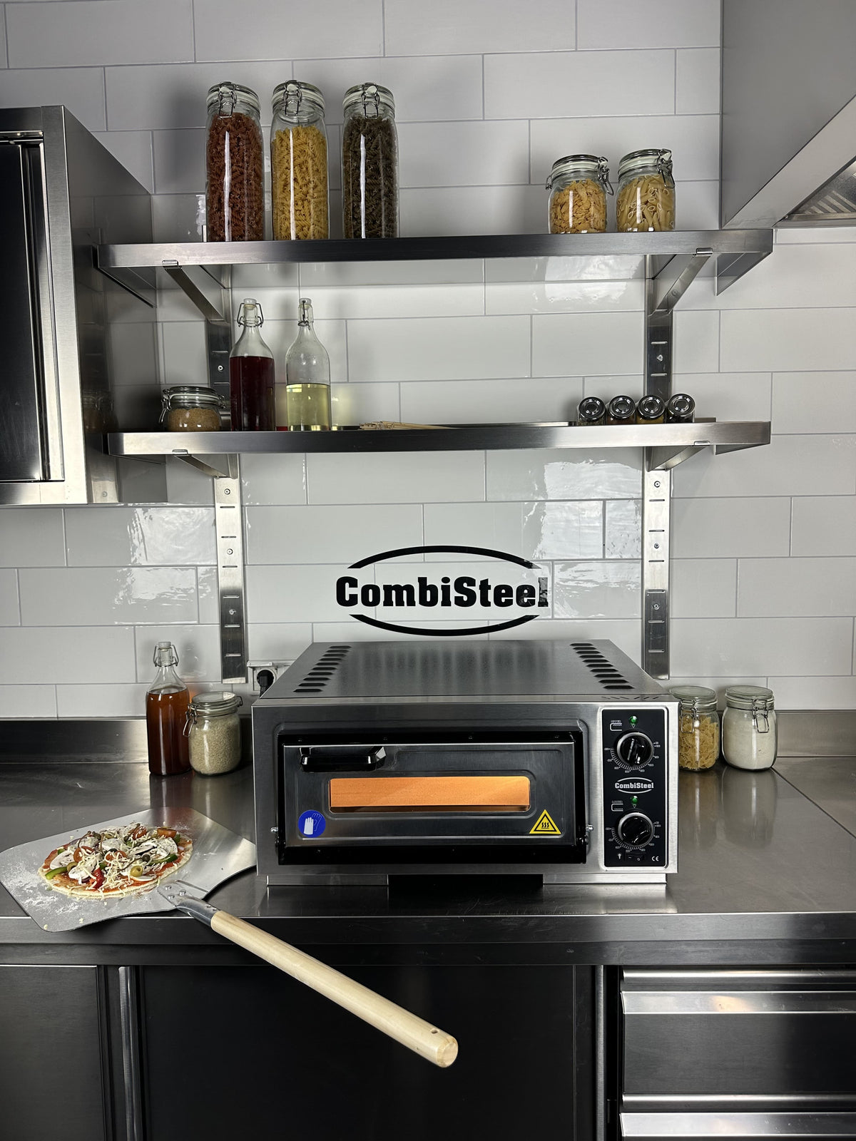 Elektrischer Combisteel Pizzaofen für 1 Pizza Ø 39 cm