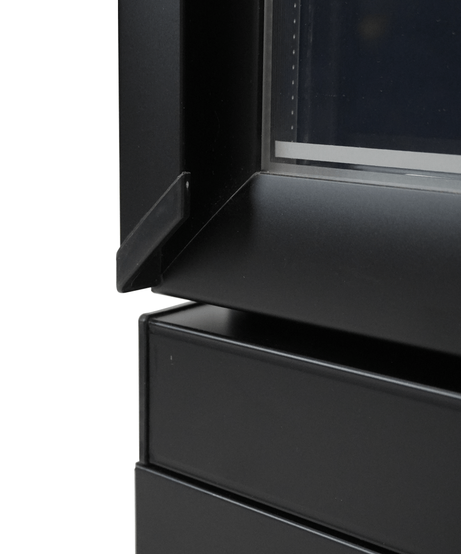 Getränkekühlschrank 1 Glastür SCHWARZ CEB-500R BL