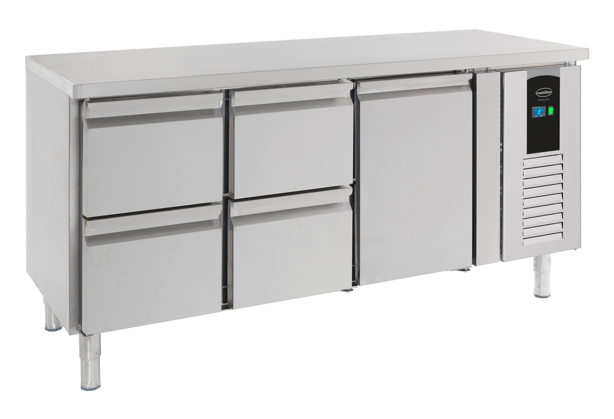 Kühltisch Energy Line / 1 Tür + 4 Schubladen / 291 L / Combisteel