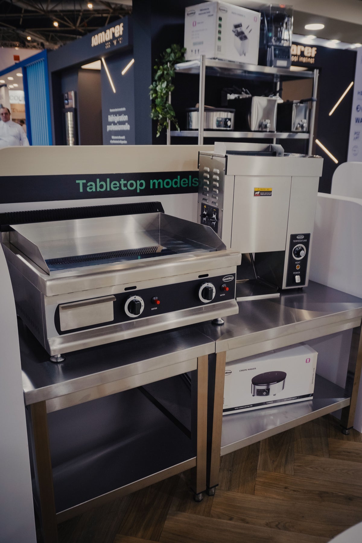 Gas-Grillplatte / Chrom glatt / 650 mm / 6 kW / Combisteel – professionelle Gas-Grillplatte für Gastronomie