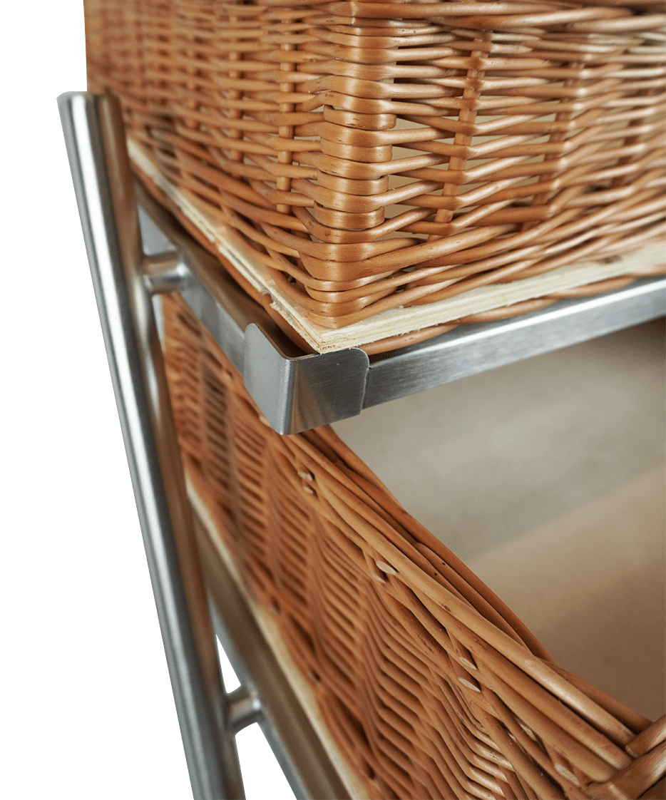 Brotkorb-Etagere 3-stufig breites Modell – Detailansicht 13