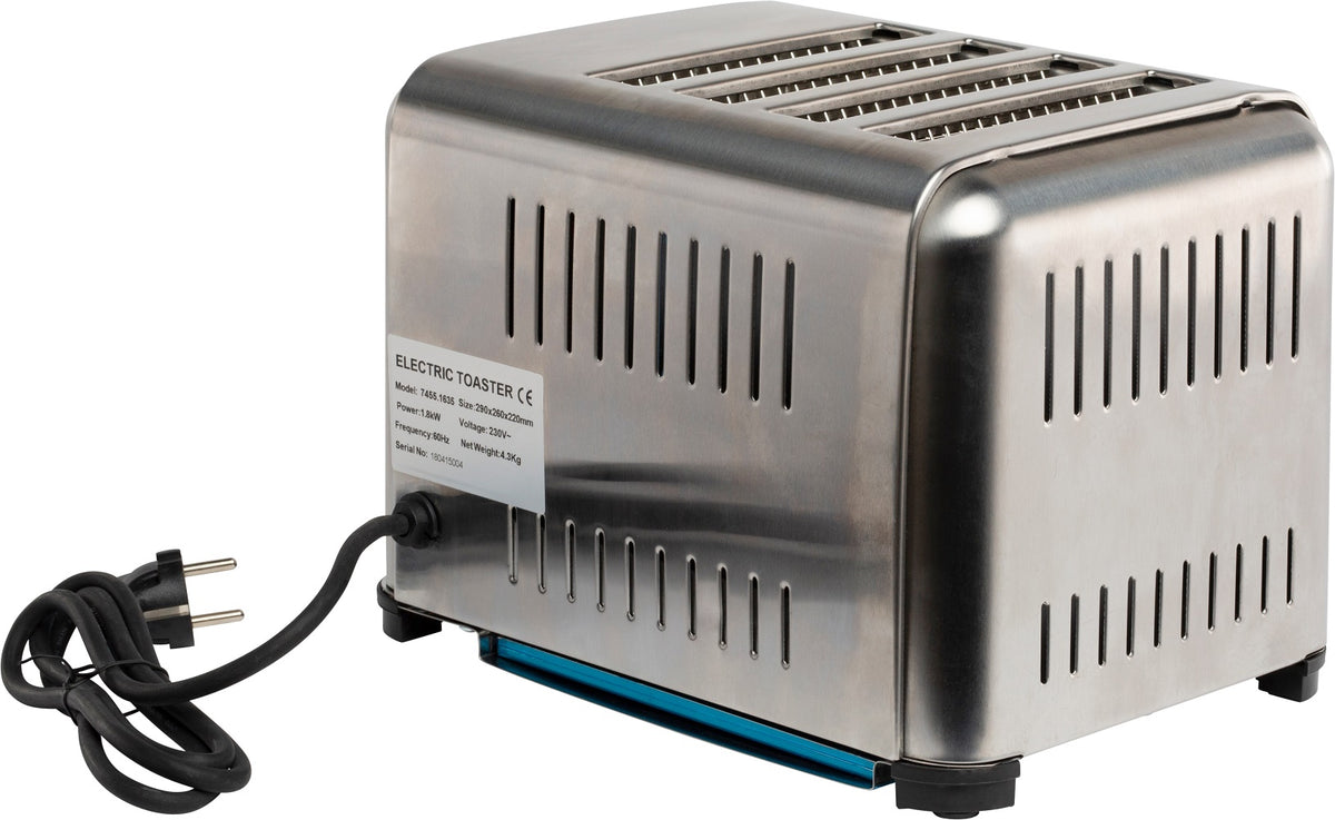 Toaster / 4 Scheiben / 1.8 kW / 290 × 260 × 220 mm / Combisteel