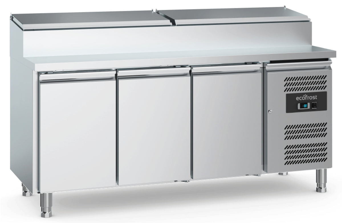Saladette / 3 Türen / 8x 1/3 GN / 417 L / Combisteel