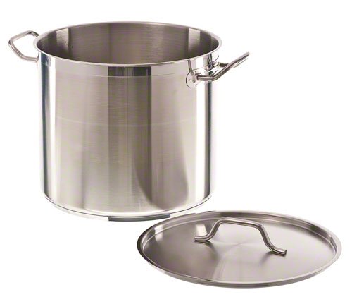 Gemüsetopf medium / Edelstahl / mit Deckel / Ø 24 cm / 6,3 L / Combisteel