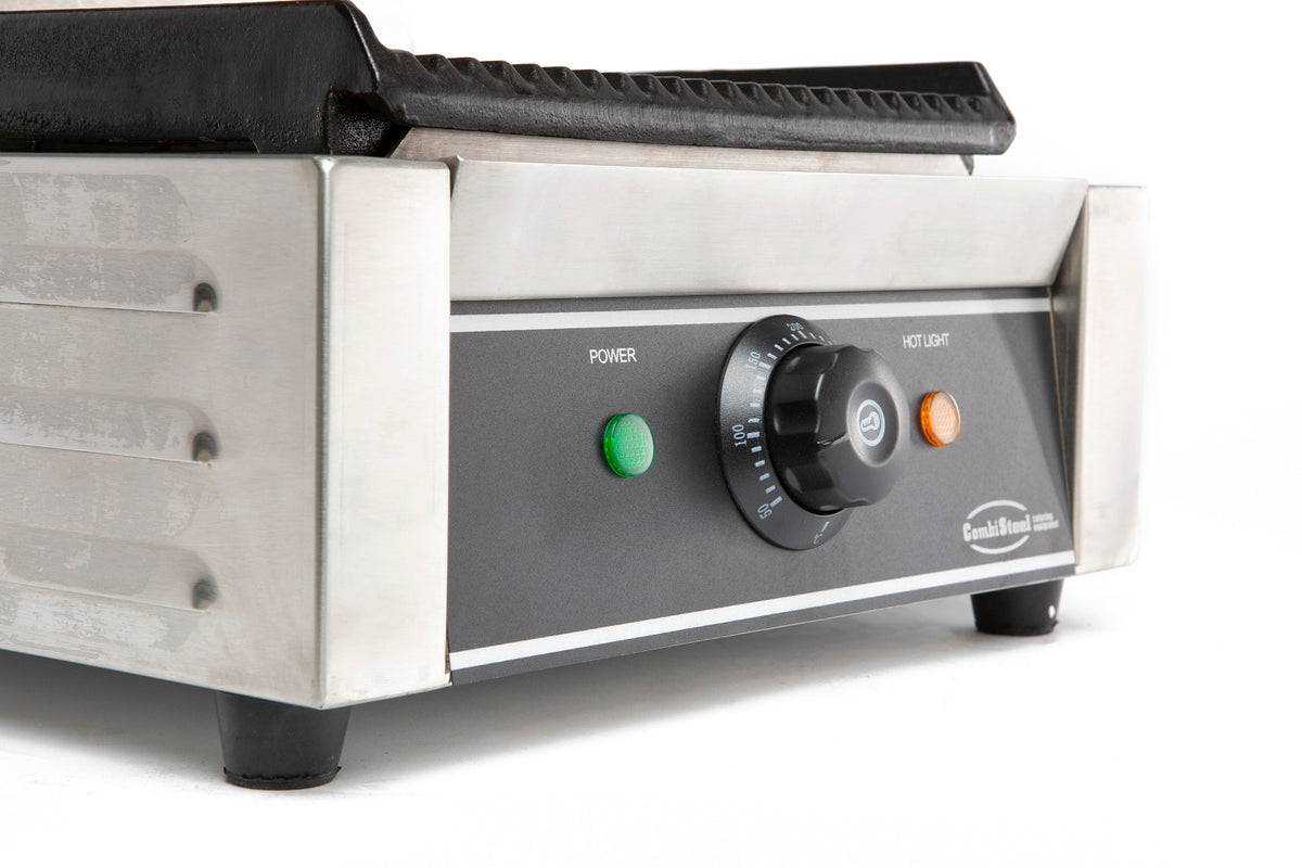Elektrischer Kontaktgrill gerillt 1,8 kW / Combisteel – professioneller Kontaktgrill für Gastronomie