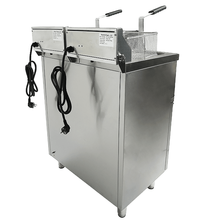 Elektrische Standfritteuse / 2 × 9 L / 2 × 3,3 kW / 230 V / Combisteel