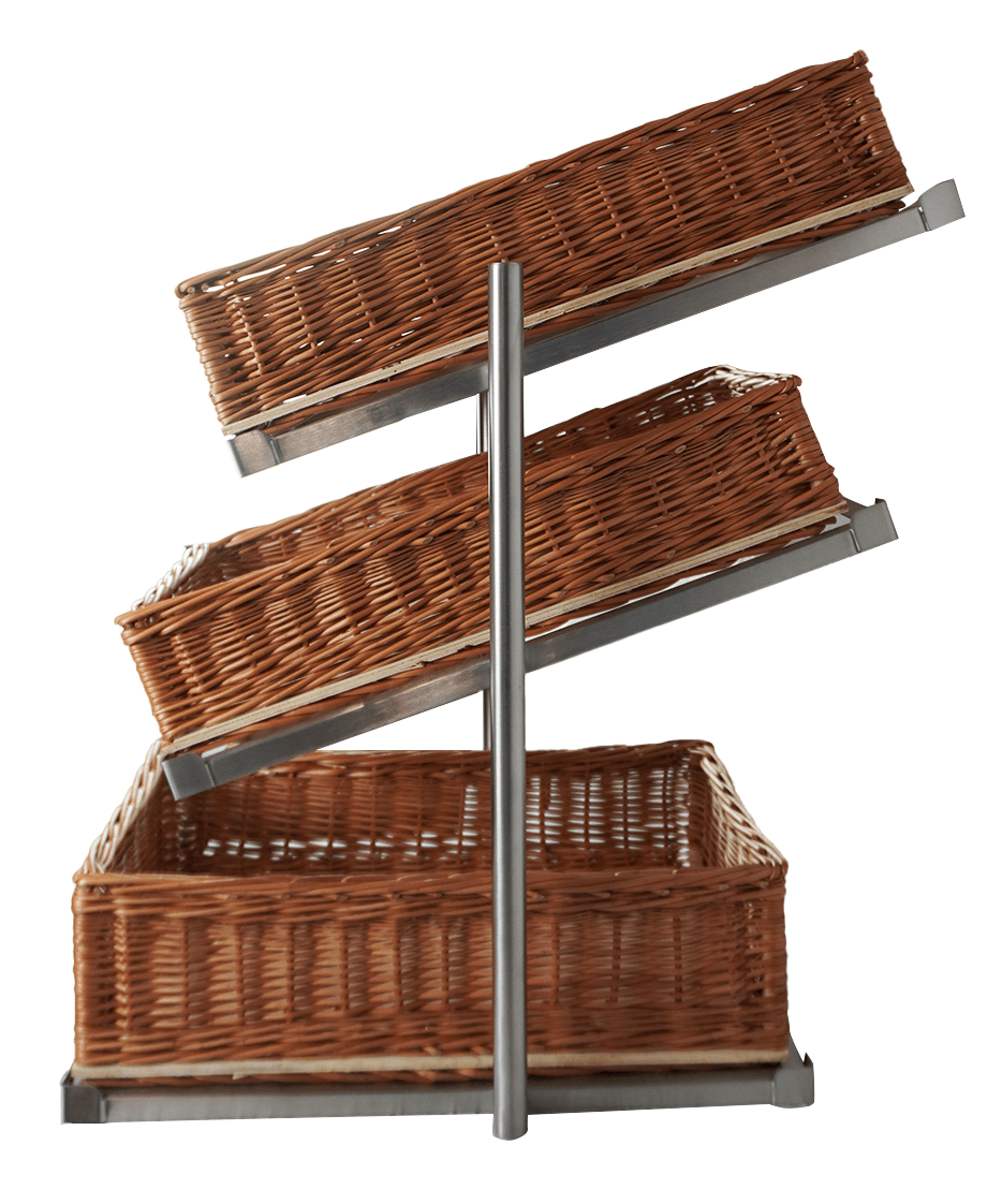 Brotkorb-Etagere 3-stufig schmales Modell – Detailansicht 7