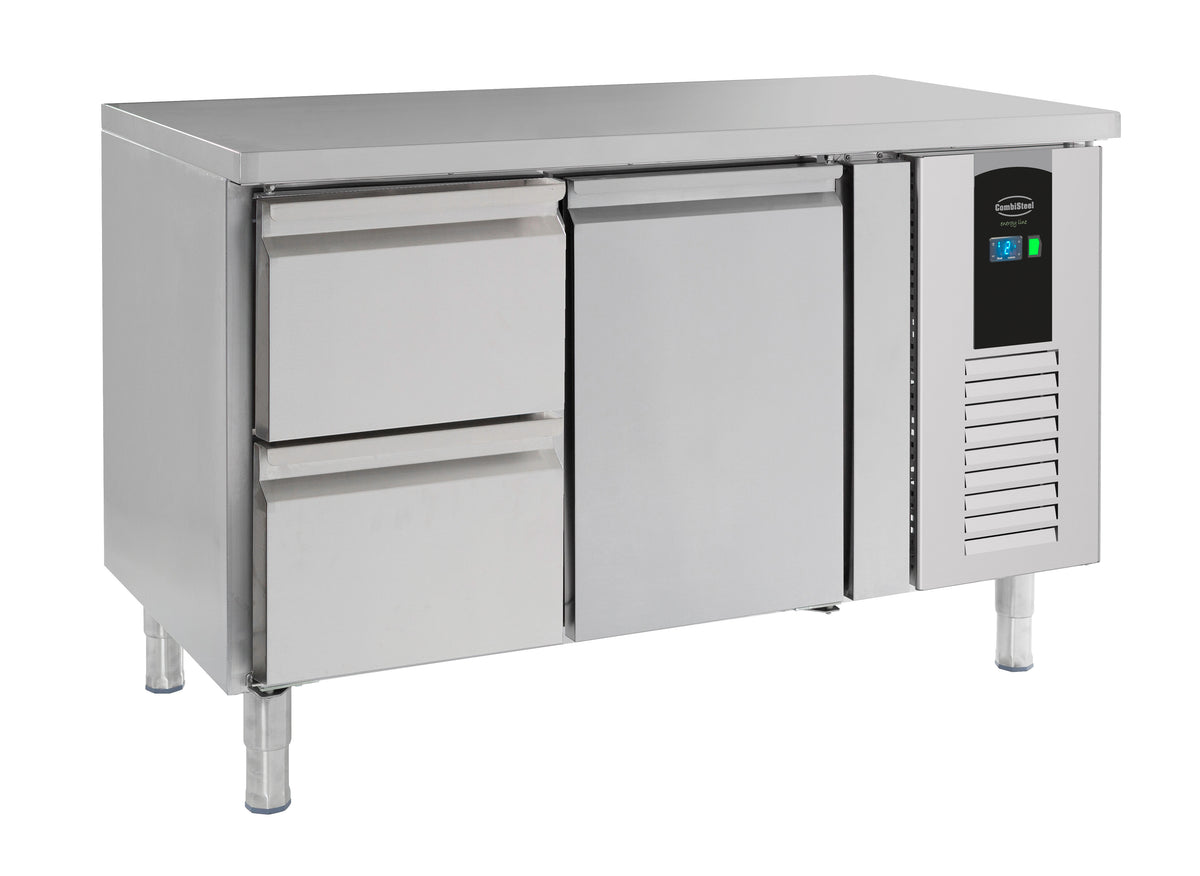 Kühltisch Energy Line / 1 Tür + 2 Schubladen / 190 L / Combisteel