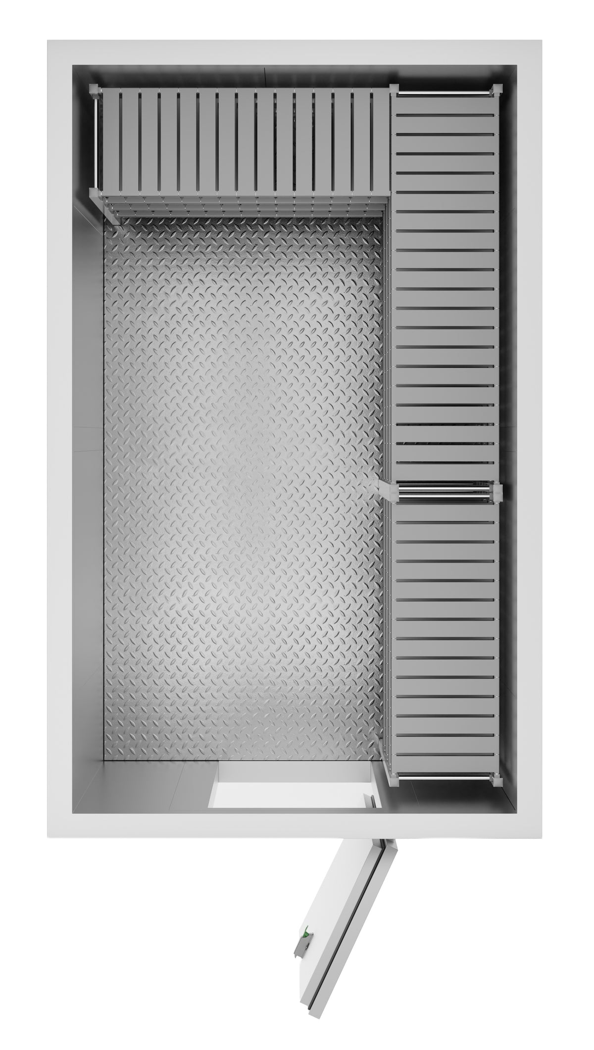 Kühl- und Tiefkühlzelle / 1960 × 3160 × 2200 mm / 10,4 m³ / Isolierung 100 mm / Combisteel