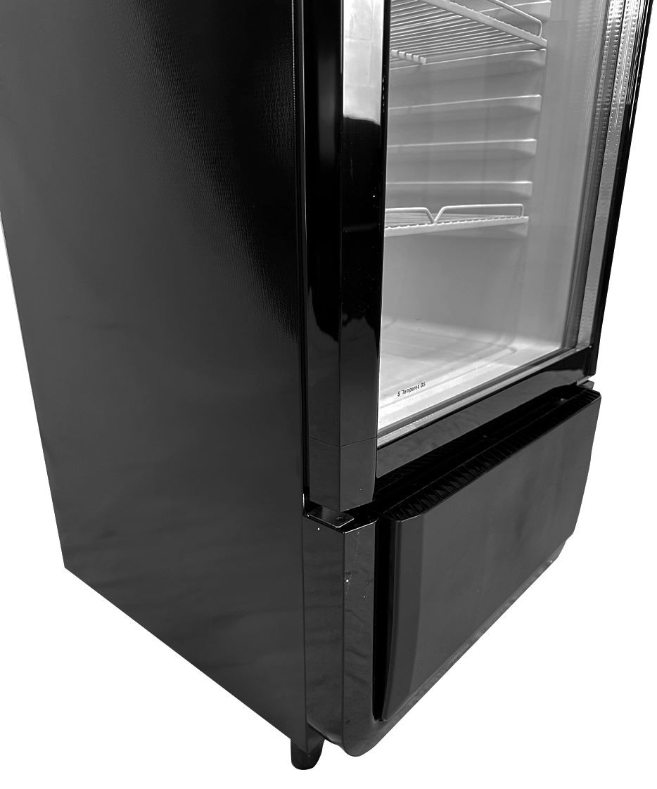 Getränkekühlschrank 1 Glastür Schwarz PIB-240R