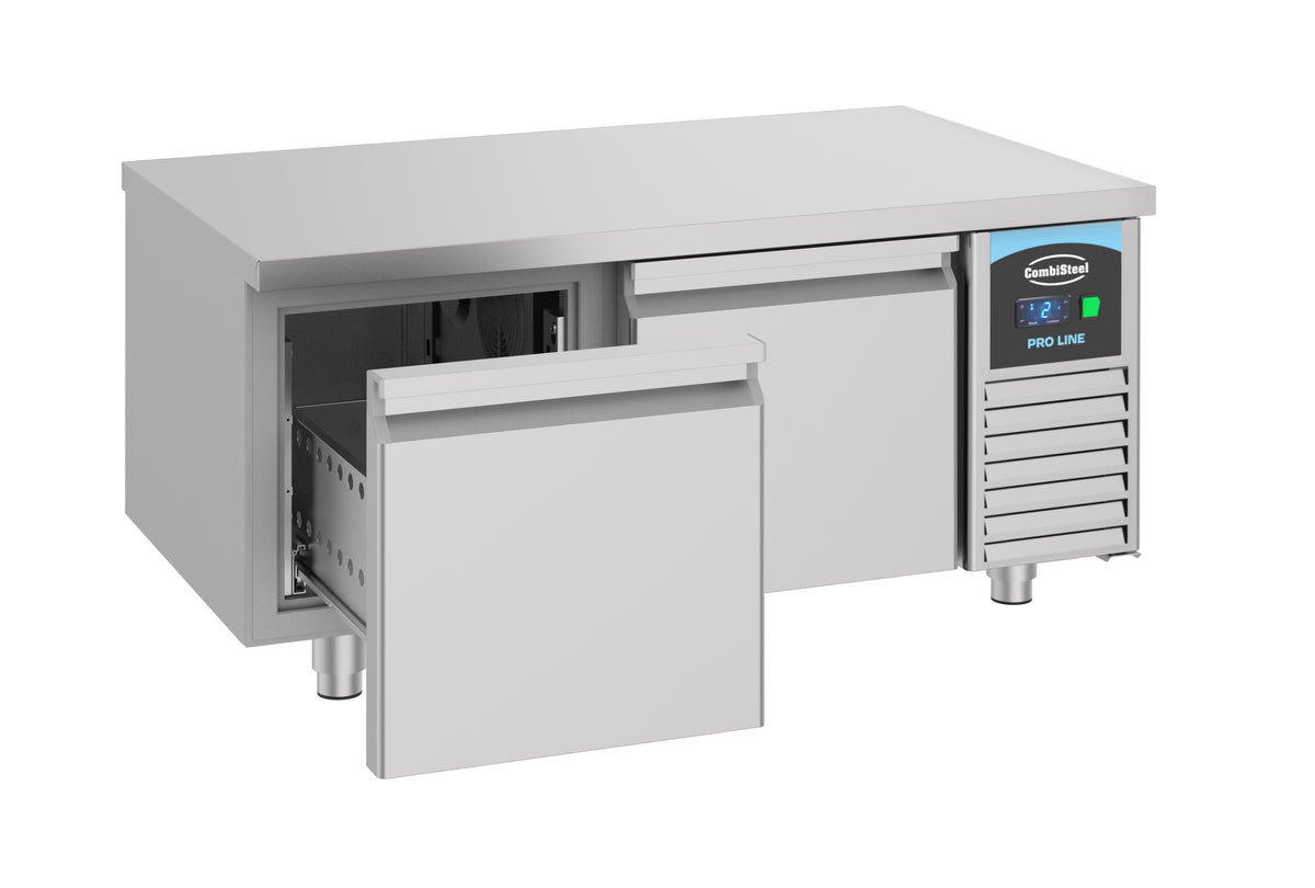 Kühltisch / 600 hoch / 2 Schubladen / 180 L / Combisteel
