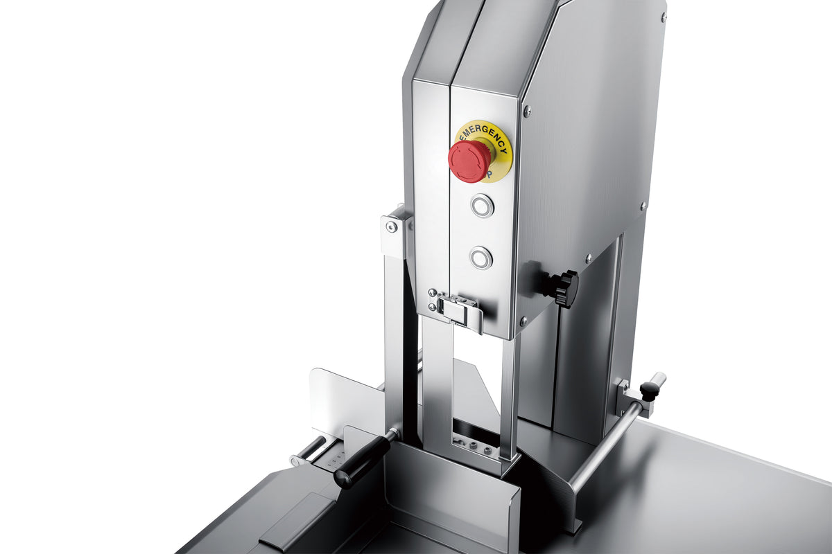 Bandsäge / 230 V / Edelstahlgehäuse / Sägeband 1650 mm / Combisteel