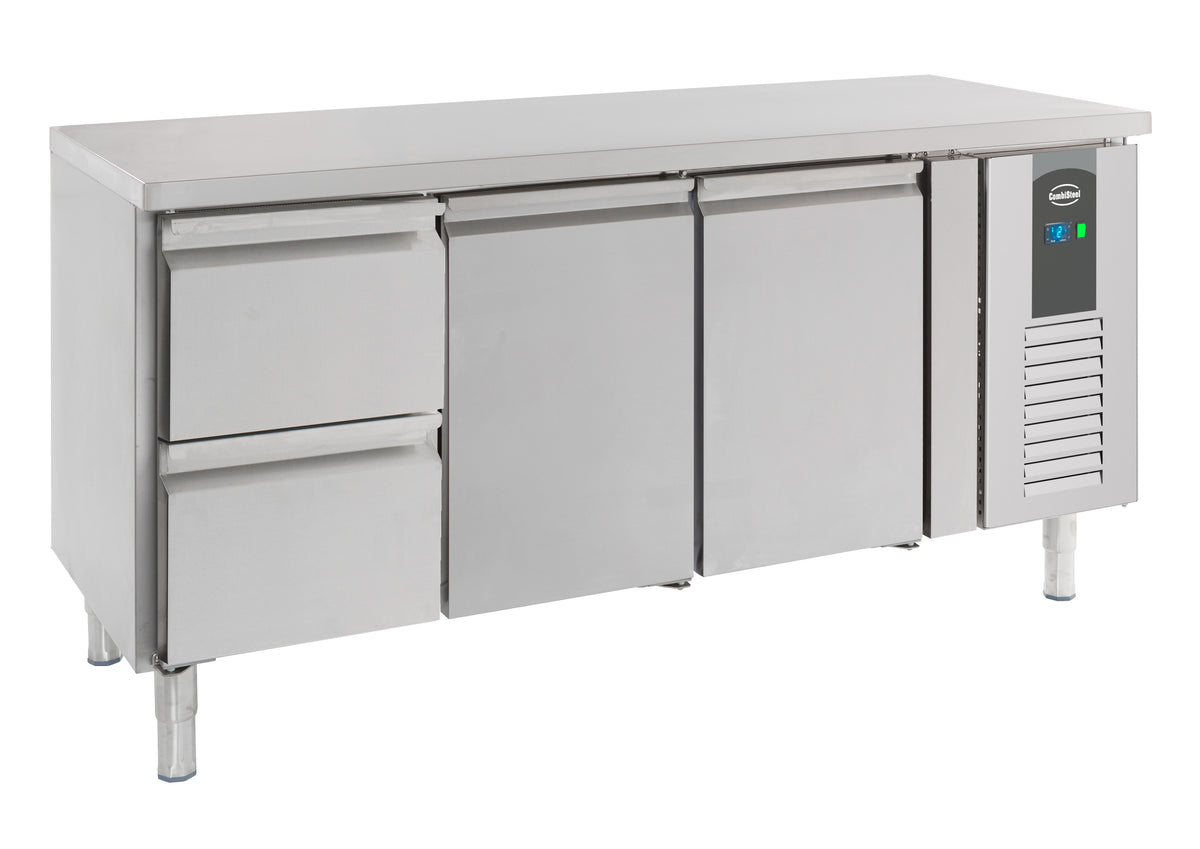Kühltisch / 2 Türen + 2 Schubladen / 417 L / Combisteel