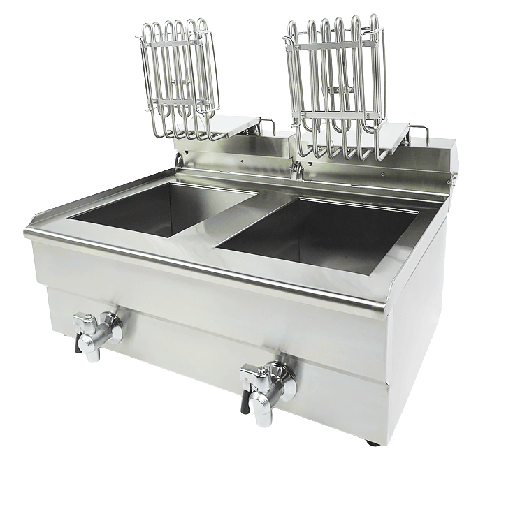 Elektrische Tischfritteuse 2 × 10 L / Combisteel