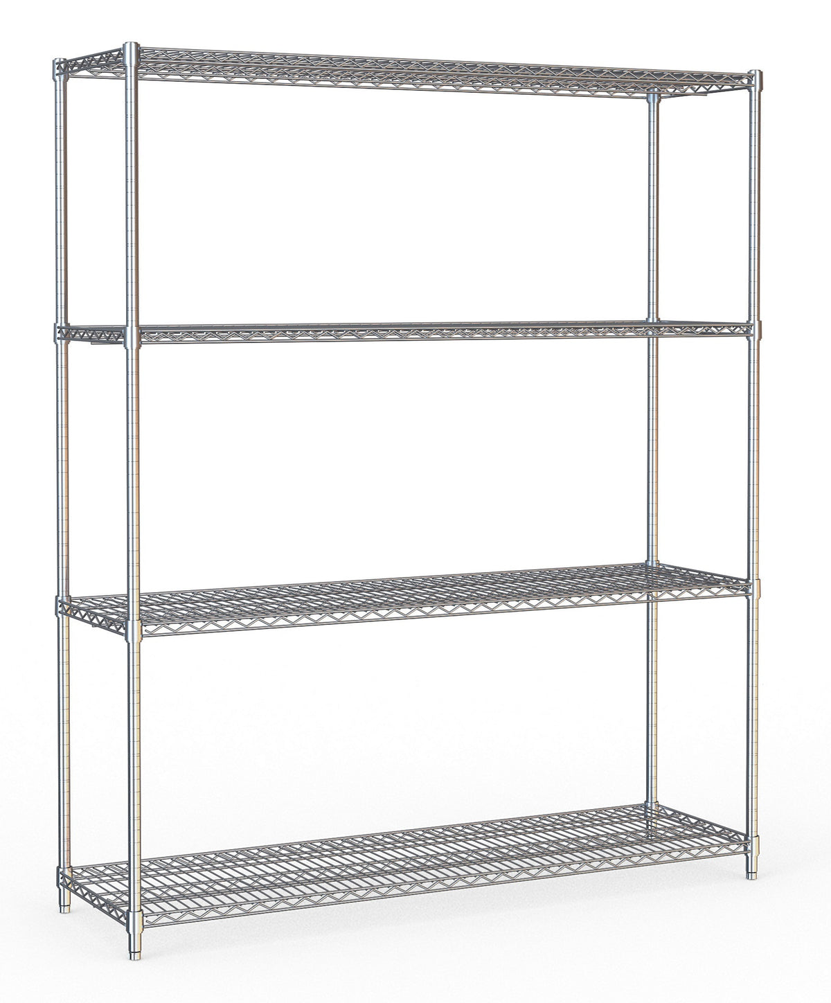 Kühlzellenregal / 4 Ebenen / Chrom / 1500 × 450 × 1800 mm / Combisteel