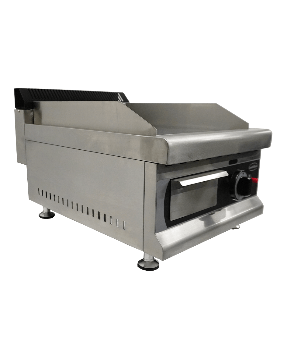 Gas-Grillplatte / Chrom glatt / 400 mm / 3 kW / Combisteel – professionelle Gas-Grillplatte für Gastronomie