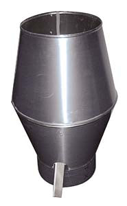 Deflektorhaube / rund / Ø 200 mm / Combisteel