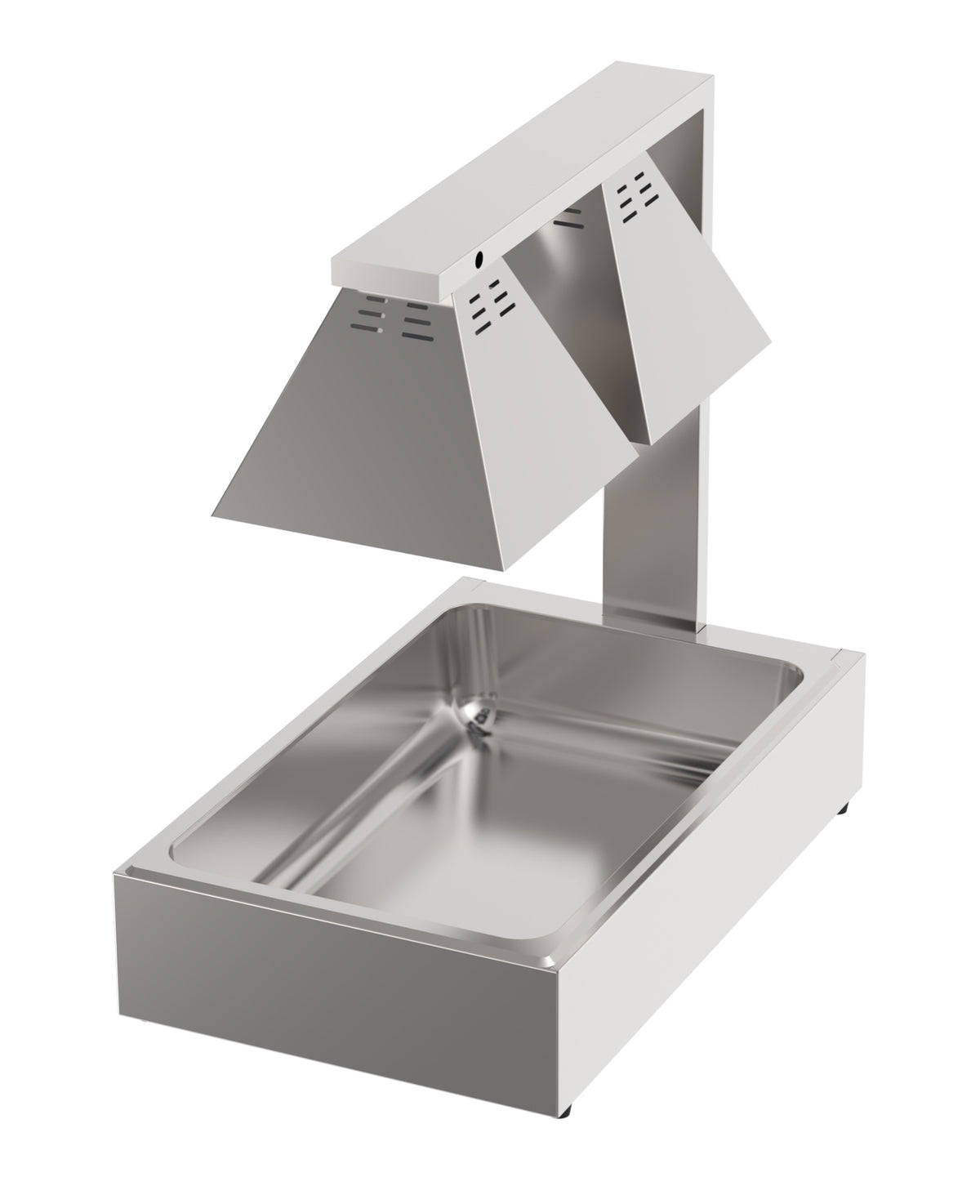 Tisch-Wärmelampe mit GN 1/1 / 2 Lampen / Edelstahl / 0,5 kW / 230 V / Combisteel