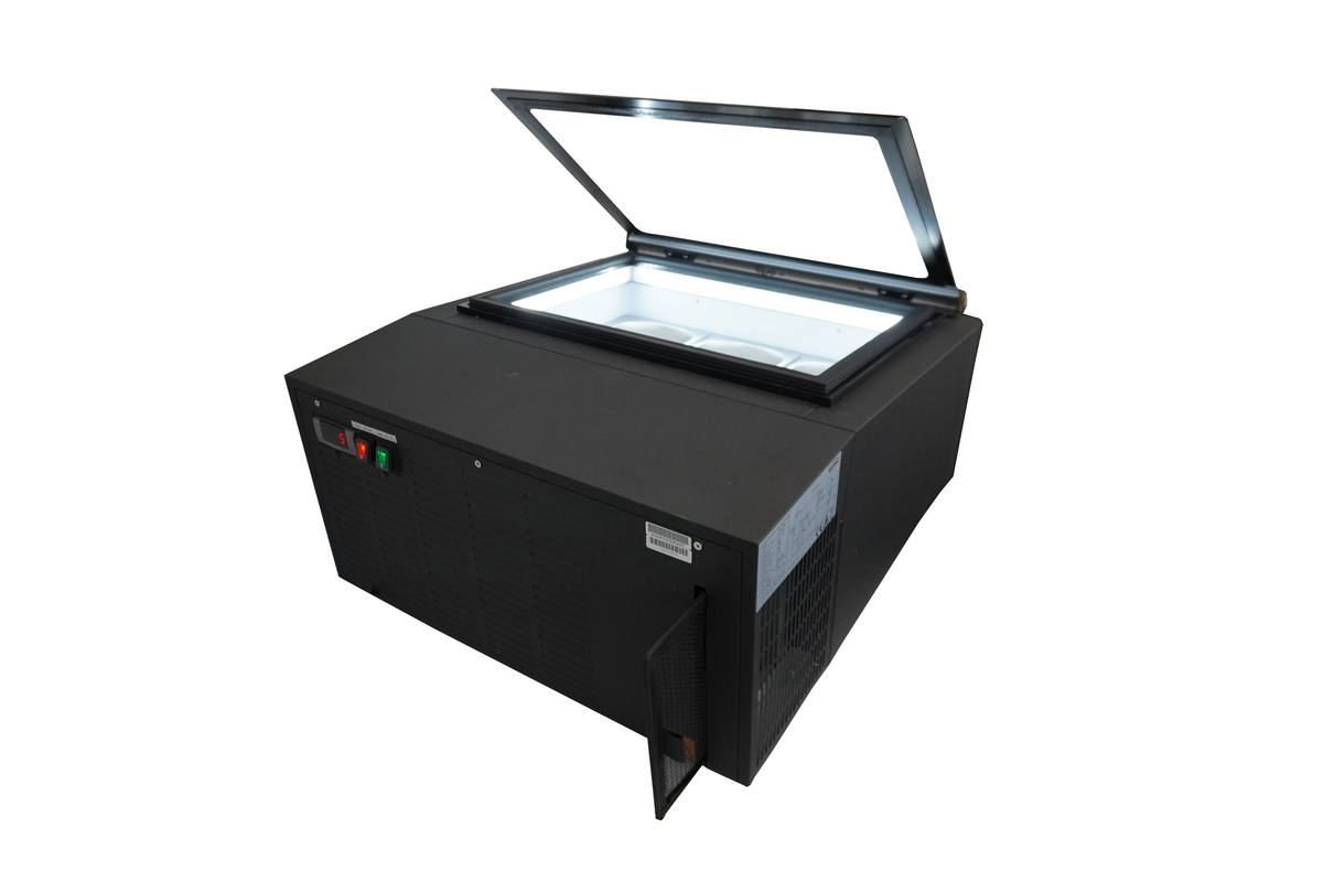 Speiseeisvitrine Tischmodell Bedienungsseite / Schwarz / Combisteel