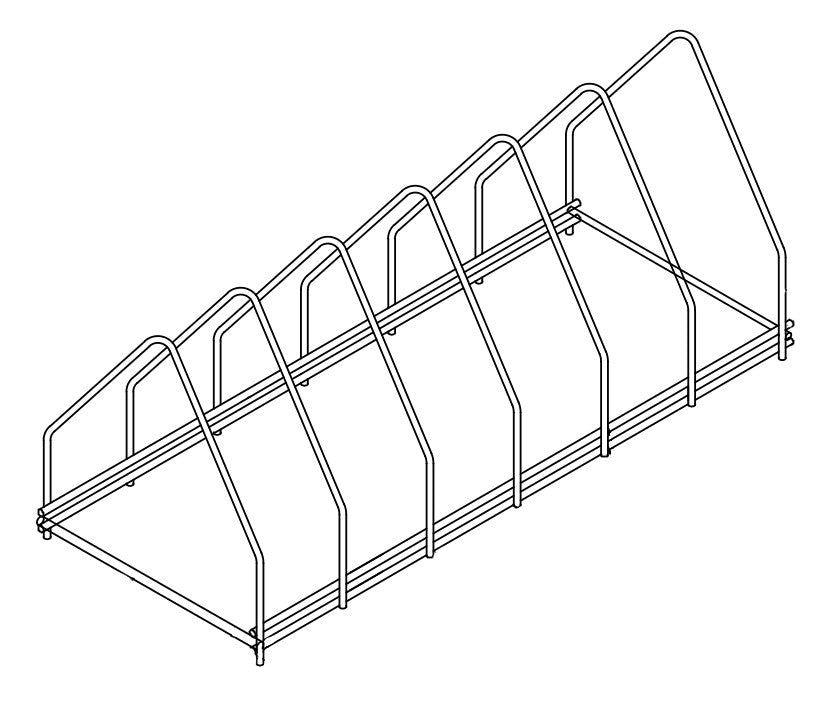 Backformen-Einsatz / 630 × 260 × 240 mm / Combisteel