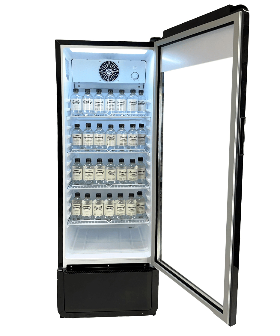Getränkekühlschrank 1 Glastür Schwarz PIB-240R