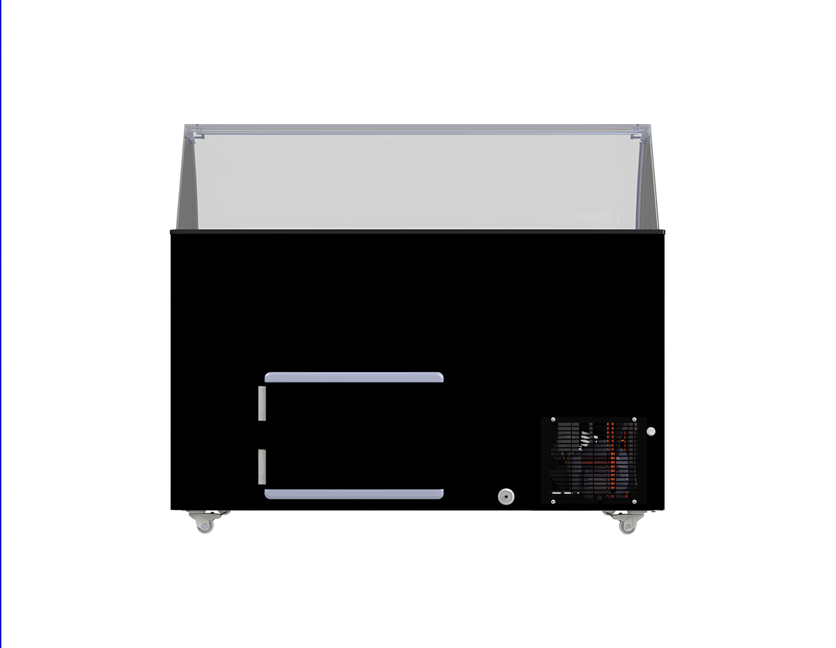 Speiseeisvitrine 10 x 5 L / Schwarz / Combisteel