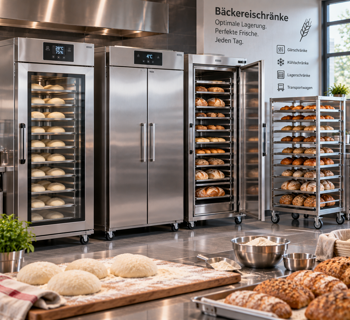 Bäckereischränke für Bäckerei und Konditorei