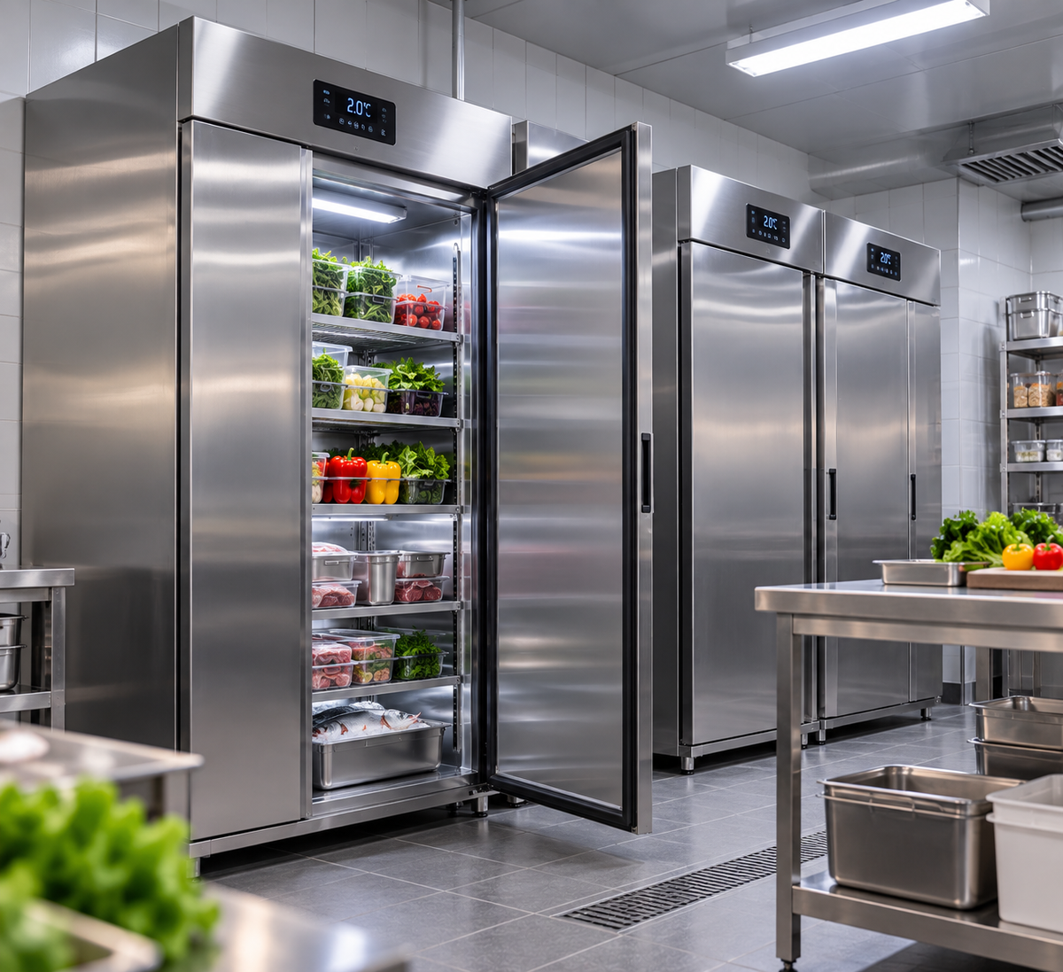 Edelstahl Kühlschränke für Gastronomie und Gewerbe
