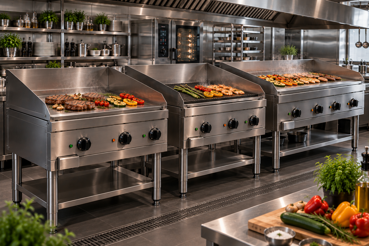 Gas-Grillplatten für Gastronomie – professionelle Grillgeräte von Laden-Bau24