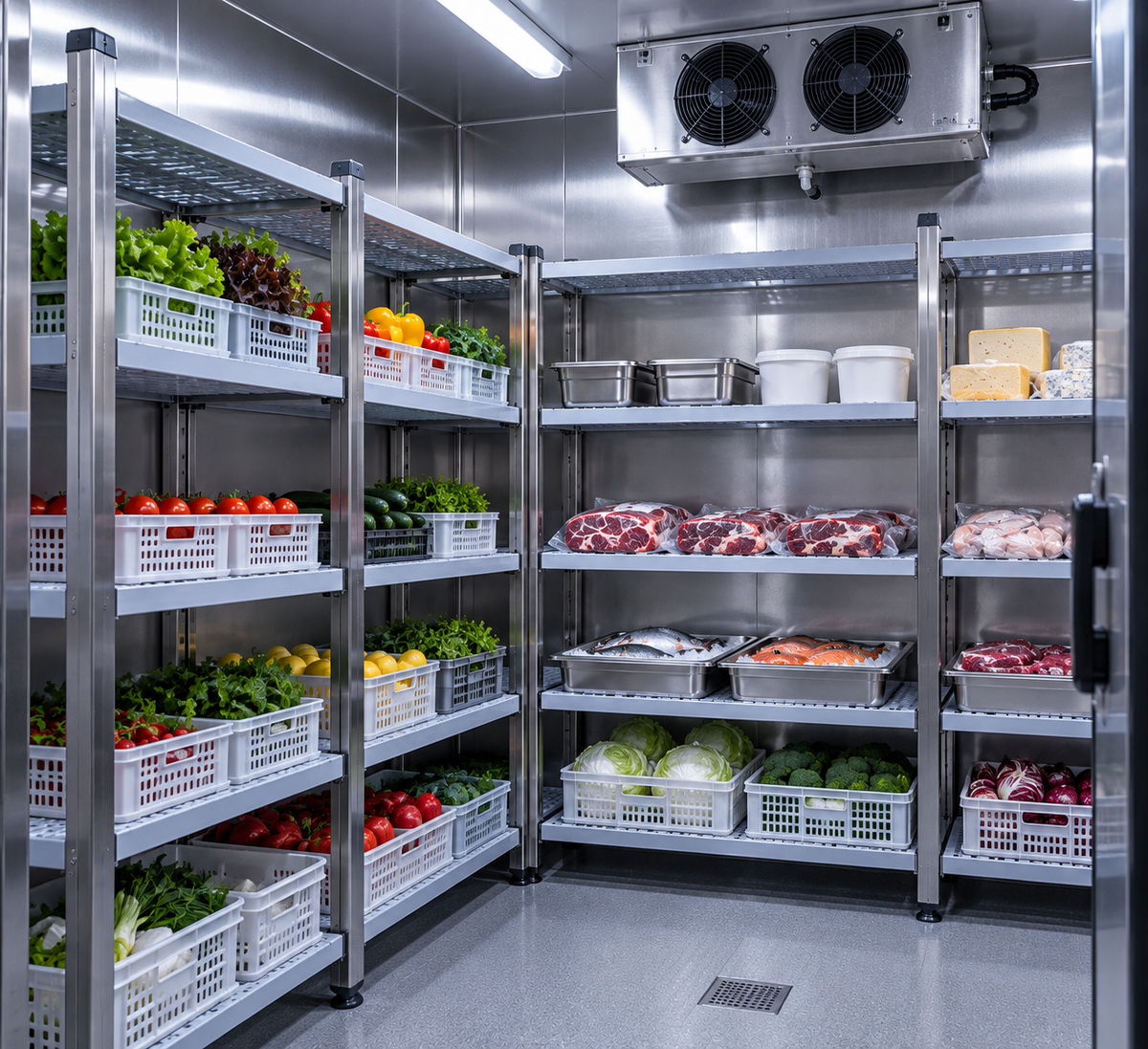 Kühlzellenregale für Gastronomie und Gewerbe