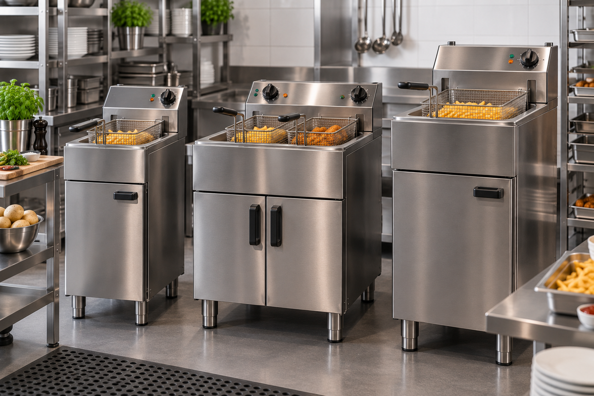 Standfritteusen für Gastronomie – Elektro und Gas