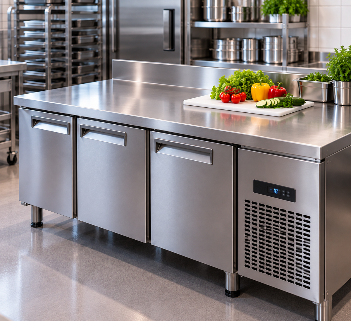 Tiefkühltische für Gastronomie und Großküchen