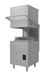 Haubenspülmaschine / 400 V / Korb 500 × 500 mm / mit Abwasserpumpe / mit Spülmitteldosierer / Combisteel