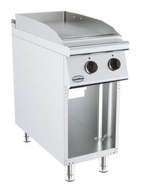Elektrische Grillplatte BASE 900 / Glatt / 400 mm / 6 kW / 400 V / Freistehend / Combisteel – elektrische Grillplatte für Gastronomie
