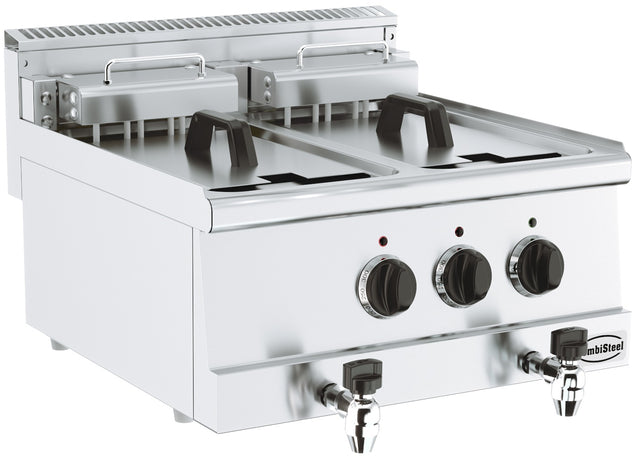 Elektrische Tischfritteuse BASE 600 2 × 10 L 15 kW von Combisteel