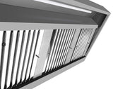 Wandhaube / mit Motor / 1600 × 900 × 450 mm / Combisteel