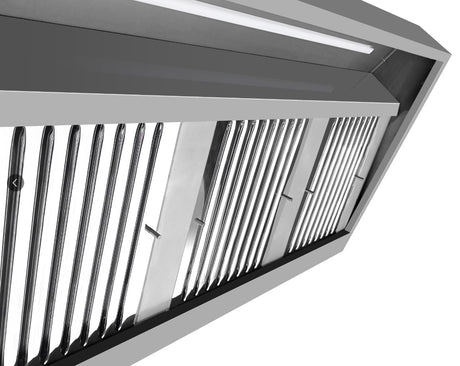 Wandhaube / mit Motor / 1600 × 900 × 450 mm / Combisteel