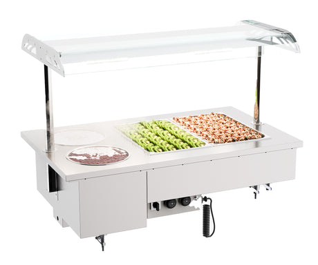 Einbau Bain-Marie mit Schalen 2 × 1/1 GN 1,2 kW von Combisteel