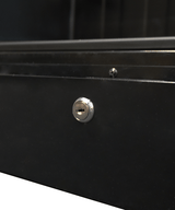 Kühlschrank 1 Glastür Schwarz 400 Liter