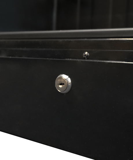 Kühlschrank 1 Glastür Schwarz 400 Liter