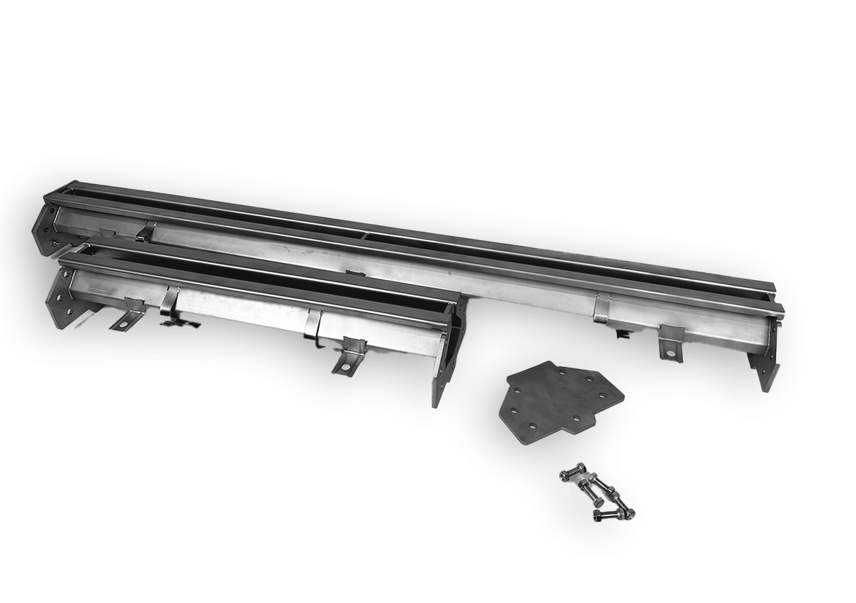 Ablauf für Schlitzrinne / 2 Ausgänge / 300 × 265 × 175 mm / Combisteel